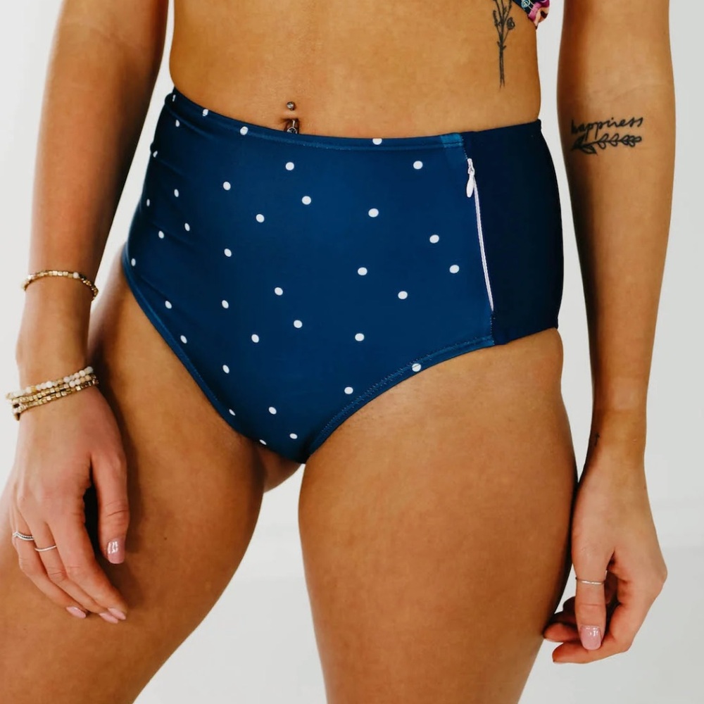 Nani Swim Dotted Zip Pocket Bottoms